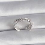 Pirinç Gümüş Renk Kadın Yüzük