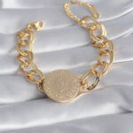 316L Çelik Gold Renk Tam Altın Model Samanyolu Kadın Bileklik