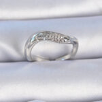 Pirinç Gümüş Renk Zirkon Taşlı Kadın Yüzük