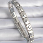 316L Çelik Gümüş Renk Kalp İşleme Nomination Charm Bileklik