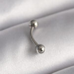 316L Çelik Gümüş Renk Topçuk Model Piercing