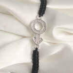 Pirinç Gümüş Renk Zirkon Taşlı Mars Figür Asansörlü Makrome Model Kadın Bileklik