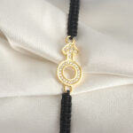 Pirinç Gold Renk Zirkon Taşlı Mars Figür Asansörlü Makrome Model Kadın Bileklik