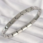 316L Çelik Gümüş Renk İnce Yazılı Nomination Kadın Bileklik