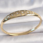 Pirinç Gold Renk Zirkon Taşlı Yıldız İşlemeli Kadın Kelepçe