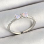 Pirinç Fiyonk Figürlü Zirkon Taşlı Gold Renk Ayarlanabilir Kadın Yüzük