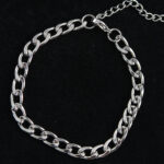 316L Çelik Kalın Klasik Model Gümüş Renk Erkek Bileklik