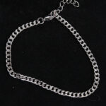 316L Çelik İnce Klasik Model Gümüş Renk Erkek Bileklik