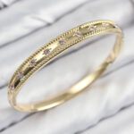 Pirinç Zirkon Taşlı Kutup Yıldızı Model Gold Renk Kadın Kelepçe