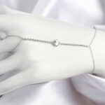 Pirinç Zirkon Taşlı Yonca Model Gümüş Renk Şahmeran