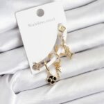 Pirinç Gold Renk Kadın Set Küpe