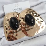 Pirinç Gold Renk Vintage Kadın Küpe