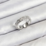 Pirinç Gümüş Renk Zirkon Taşlı Sırım Kadın Yüzük