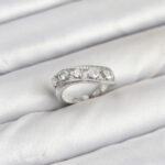 Pirinç Gümüş Renk Zirkon Taşlı Kadın Yüzük