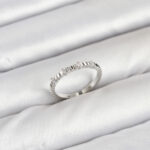 Pirinç Gümüş Renk Lazer Kesim Kadın Yüzük