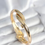 Pirinç Gold Renk Sarmal Model Kelepçe Bileklik