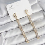 Su Yolu Baget Pirinç Kadın Küpe