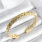 Ezme Zincir Model Gold Renk Kadın Bileklik