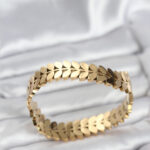 316L Çelik Başak Model Kadın Kelepçe Bileklik