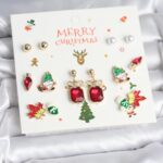 8 Çift Yılbaşı Temalı Kadın Küpe