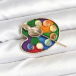 Ressam Paleti Model Broş