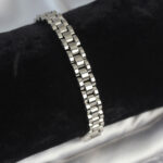 316L Çelik Gümüş Renk 7 mm Kalınlık Erkek Bileklik