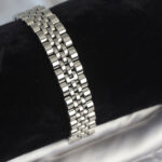 316L Çelik 12 mm Kalınlıkta Gümüş Renkli Erkek Bileklik