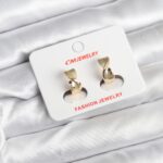 14K Gold Renk Kaplama CM Kadın Küpe