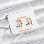 14K Gold Renk Kaplama CM Kadın Küpe