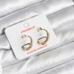 14K Gold Renk Kaplama CM Kadın Küpe