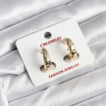 14K Gold Renk Kaplama CM Kadın Küpe