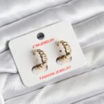 14K Gold Renk Kaplama CM Kadın Küpe