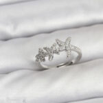 Pirinç Yıldız Model Gümüş Renk Kadın Yüzük