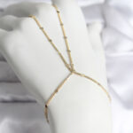 316L Çelik Gold Renk Parçalı Ezme Zincir Model Kadın Şahmeran