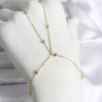 316L Çelik Gold Renk Topçuk Zincir Model Kadın Şahmeran