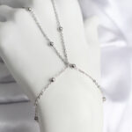 316L Çelik Gümüş Renk Topçuk Zincir Model Kadın Şahmeran