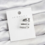 Gümüş Renk Zirkon Taşlı Pirinç Kıkırdak Küpe