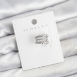 Gümüş Renk Zirkon Taşlı Pirinç Kıkırdak Earcuff Küpe