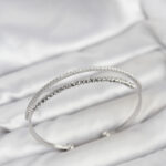 Dorika Model Pirinç Gümüş Renk Kadın Bileklik