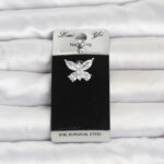 316L Cerrahi Çelik Kelebek Model Göbek Piercing